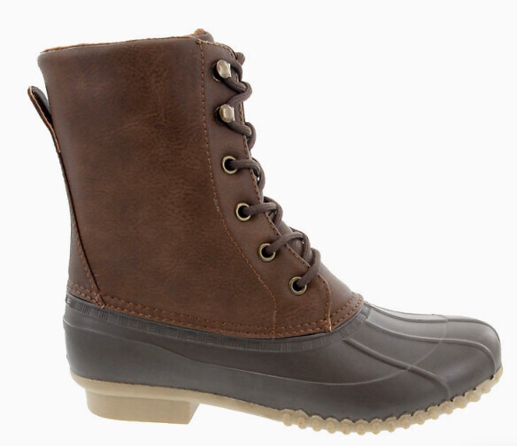 Wynter Cognac/Dark Brown Duck Boots