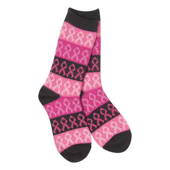 Pink Ribbon Socks