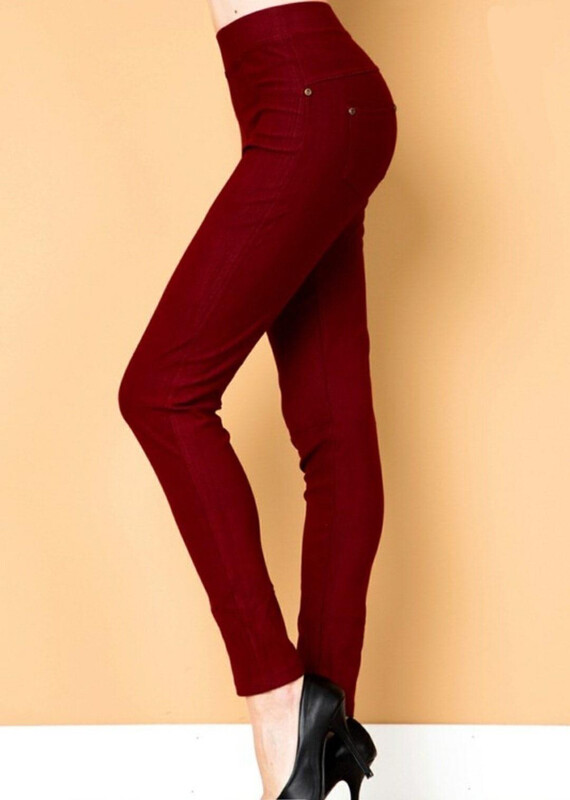 Burgundy Comfort Control Leggings