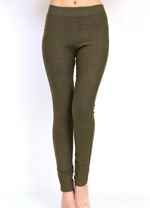OLIVE COMFORT CONTROL LEGGINGS
