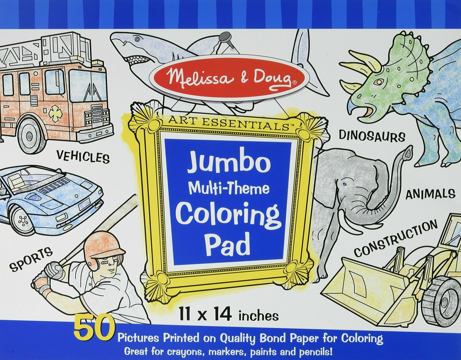 Jumbo Coloring Pad - Multi-Theme