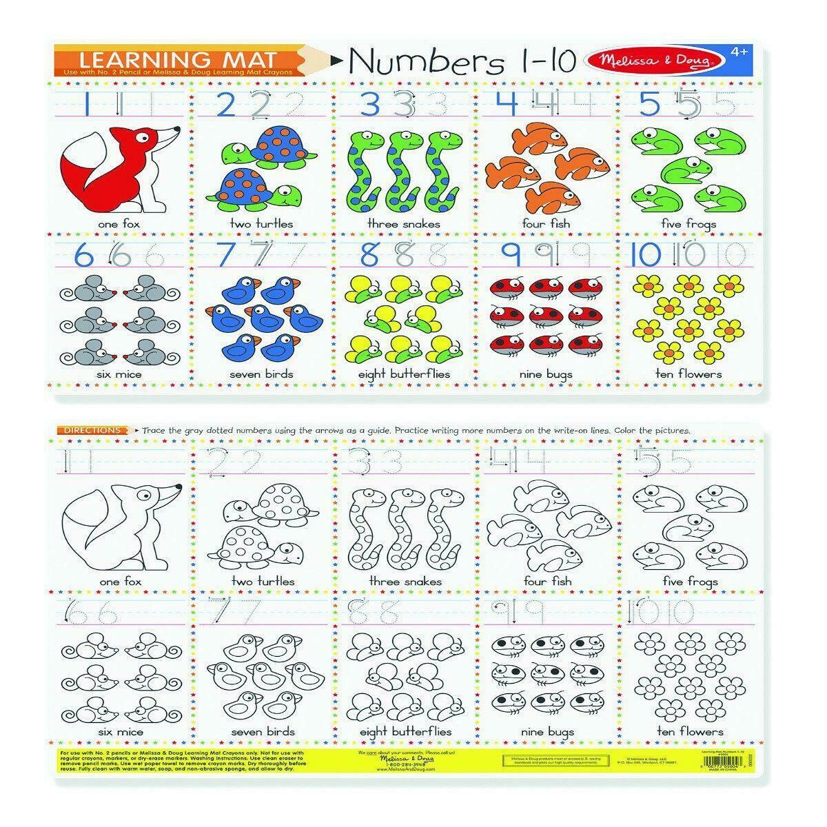 Leaning Mats. Numbers