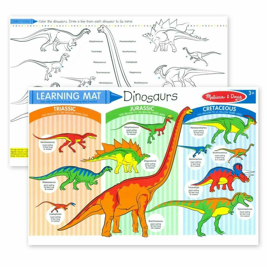 Learning Mats Dinosaurs