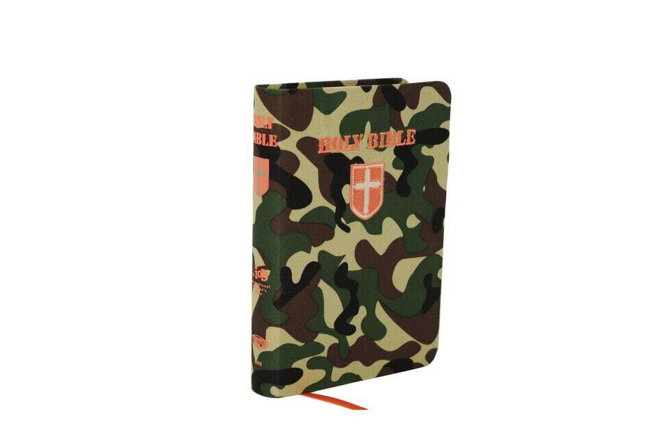 Kids Green Camo Bible