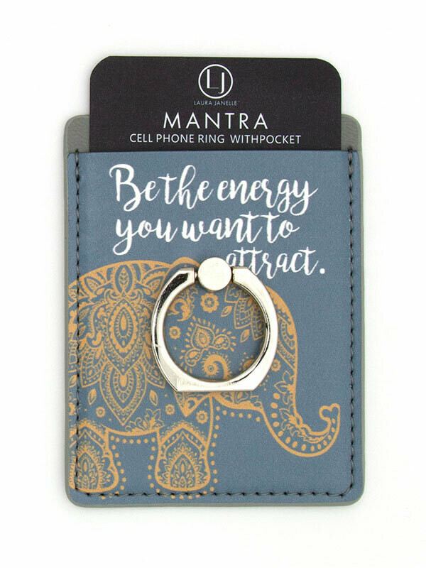 Elephant Phone Ring with Pocket