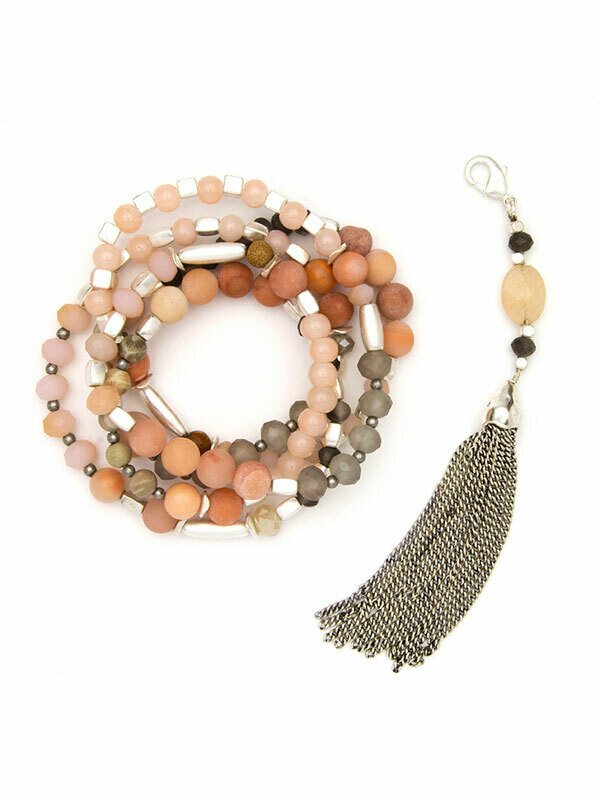 Peach Convertible Bracelet/Necklace