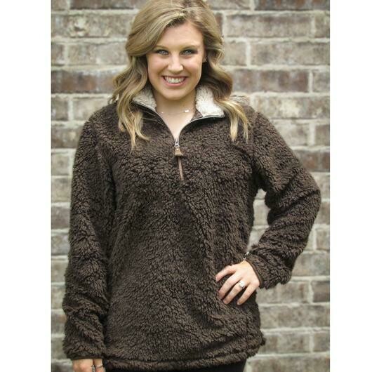 Brown Sherpa Pullover
