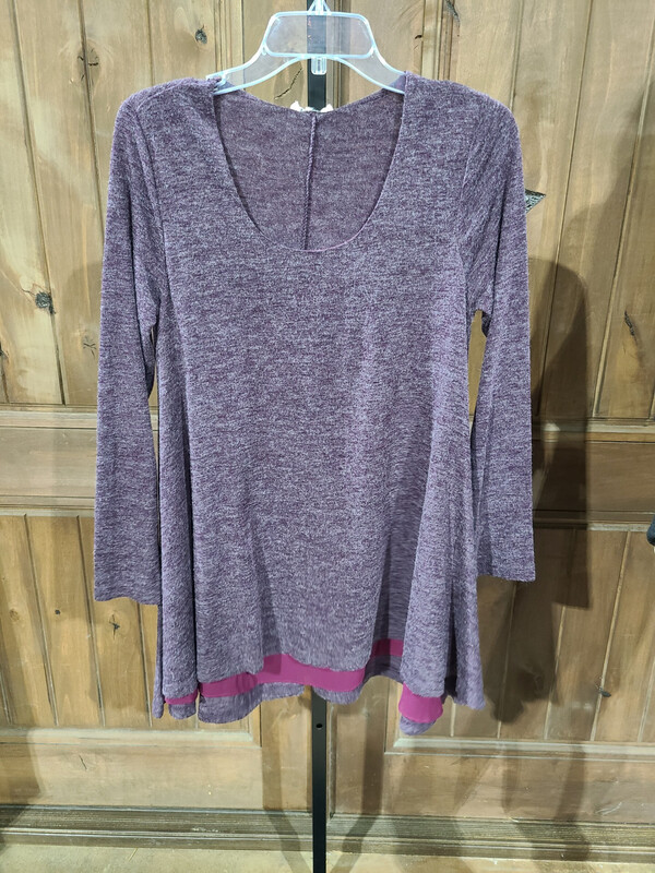 Eggplant Long Sleeve Top