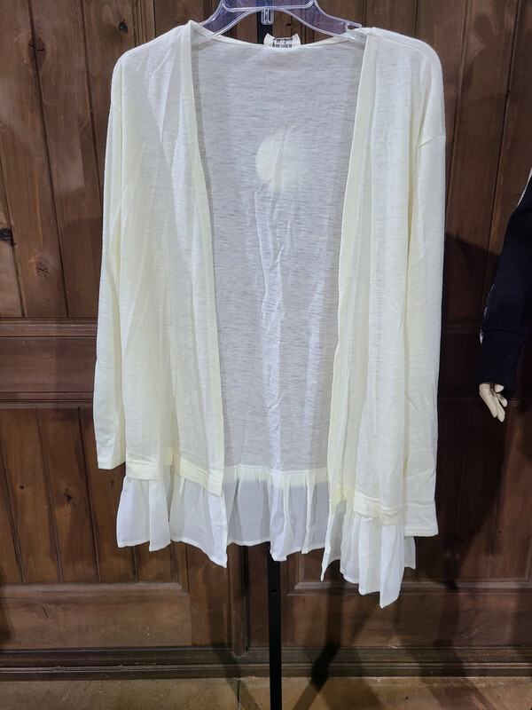 Cream with Lace Cardigan