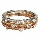 Metal Crystal Band Ring