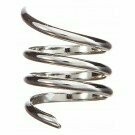 Silver Long Spiral Ring Size 7