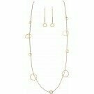 Seed Bead Gold Circles