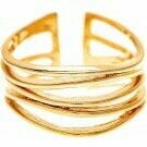 Gold Wavey Wires Size 7
