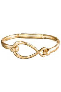 Gold Infinity Hook Spring Bracelet