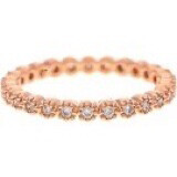 Rose Gold Crystal Ring Size 7
