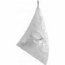 Silver Hammered Kite Earring