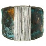 Patina With Silver Wire Wrap