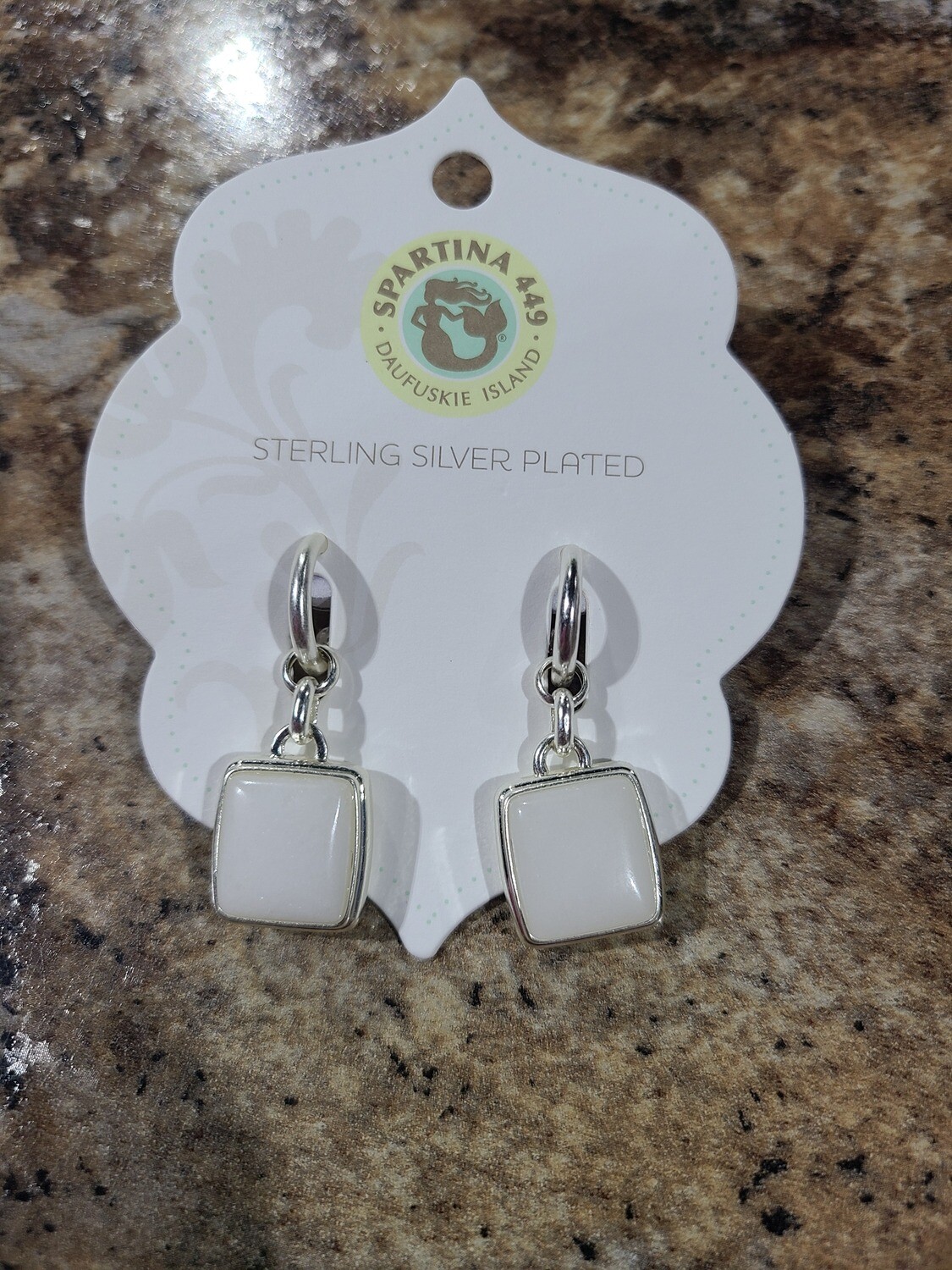 Hoop Earring White