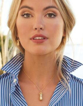 Slide Necklace Pineapple 28”
