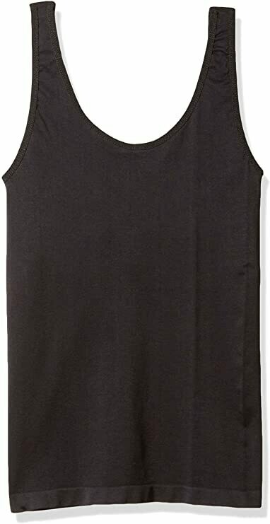 Black Plus Size Seamless Tank Top