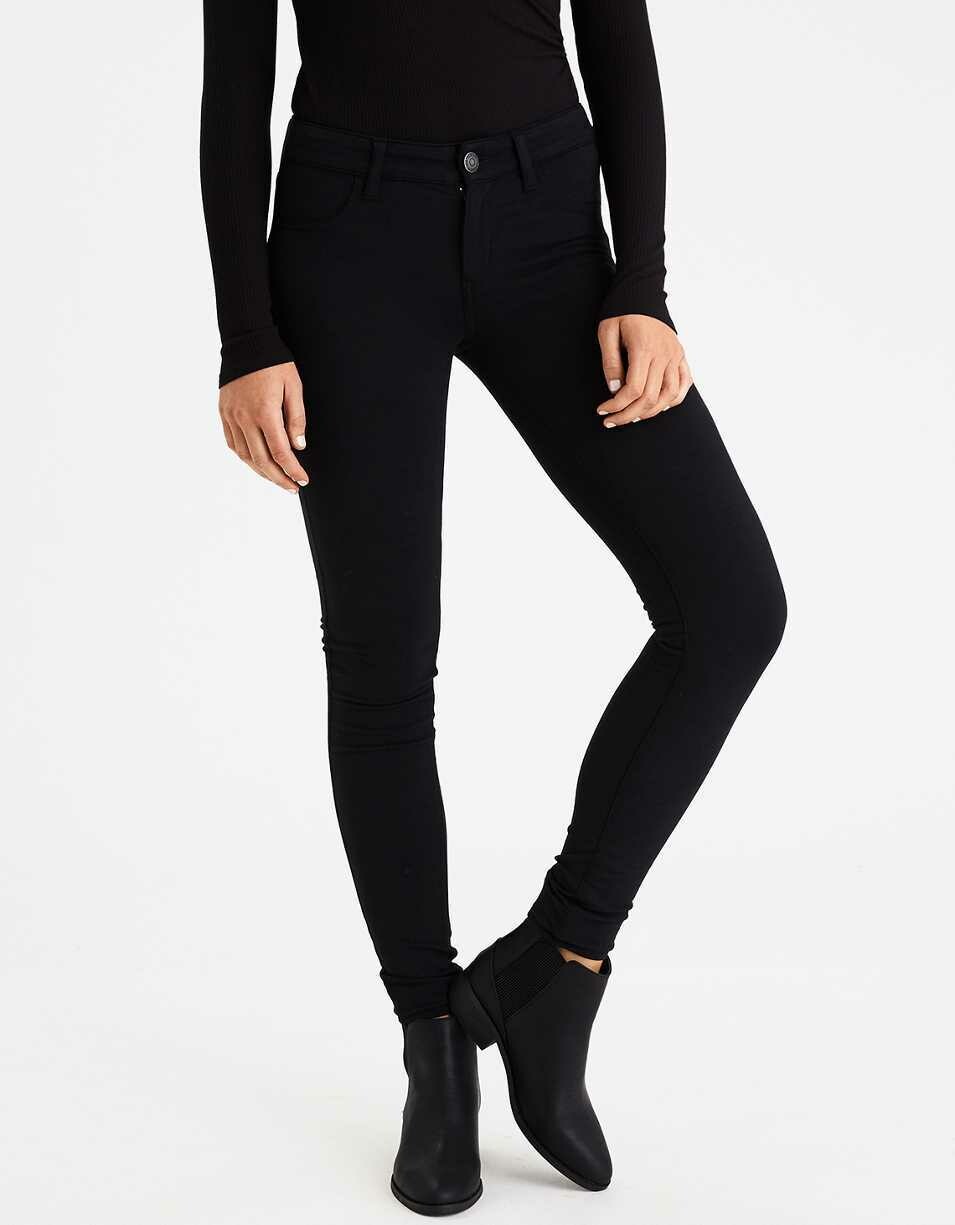 Black Soft Knit Jeggings