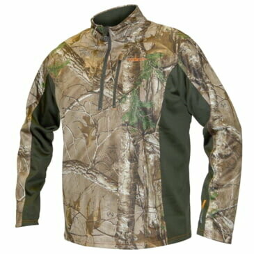 Camo/Green Techshell Pullover Realtree Xtra Night Forrest