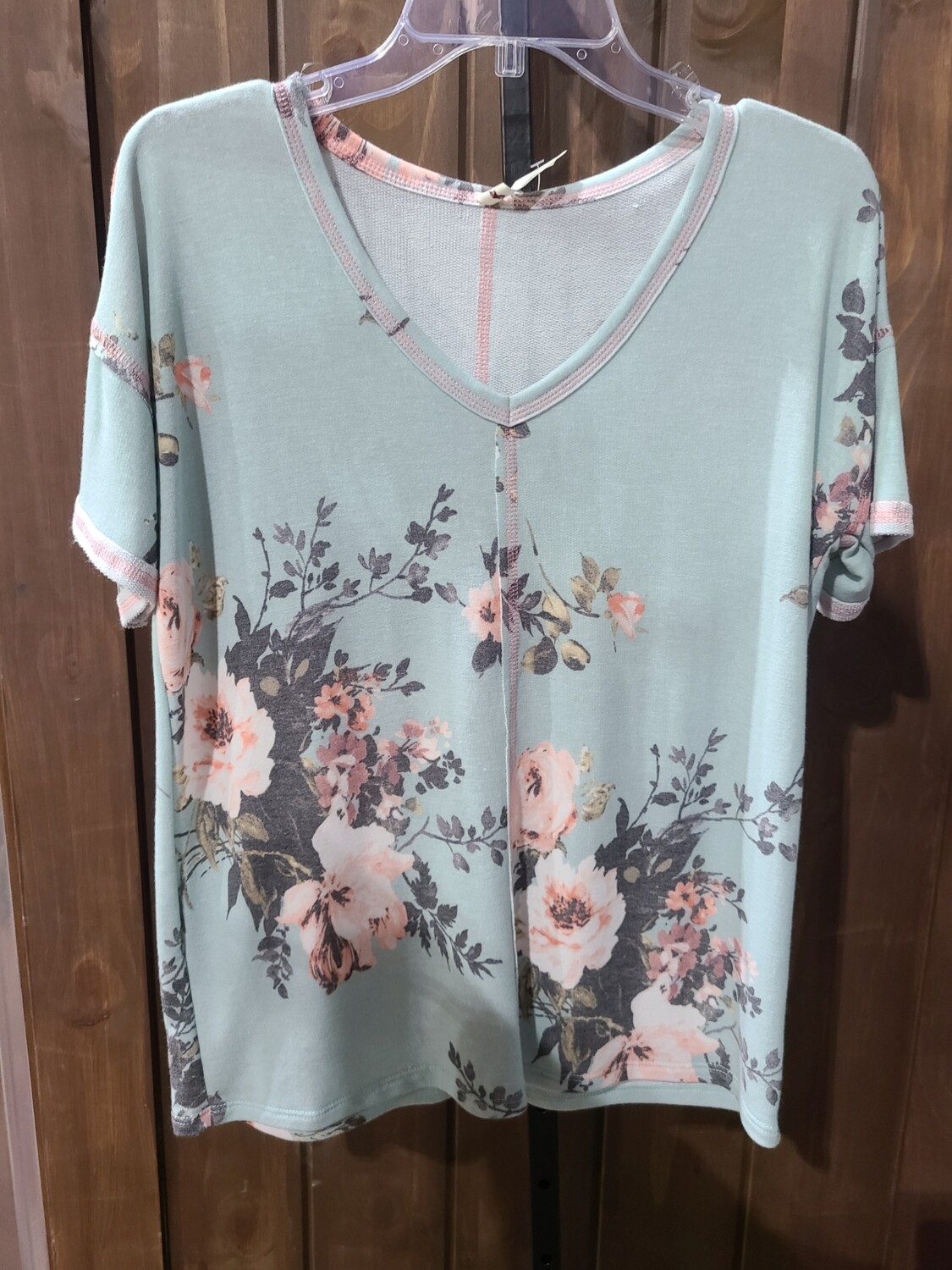 Blue Floral Top