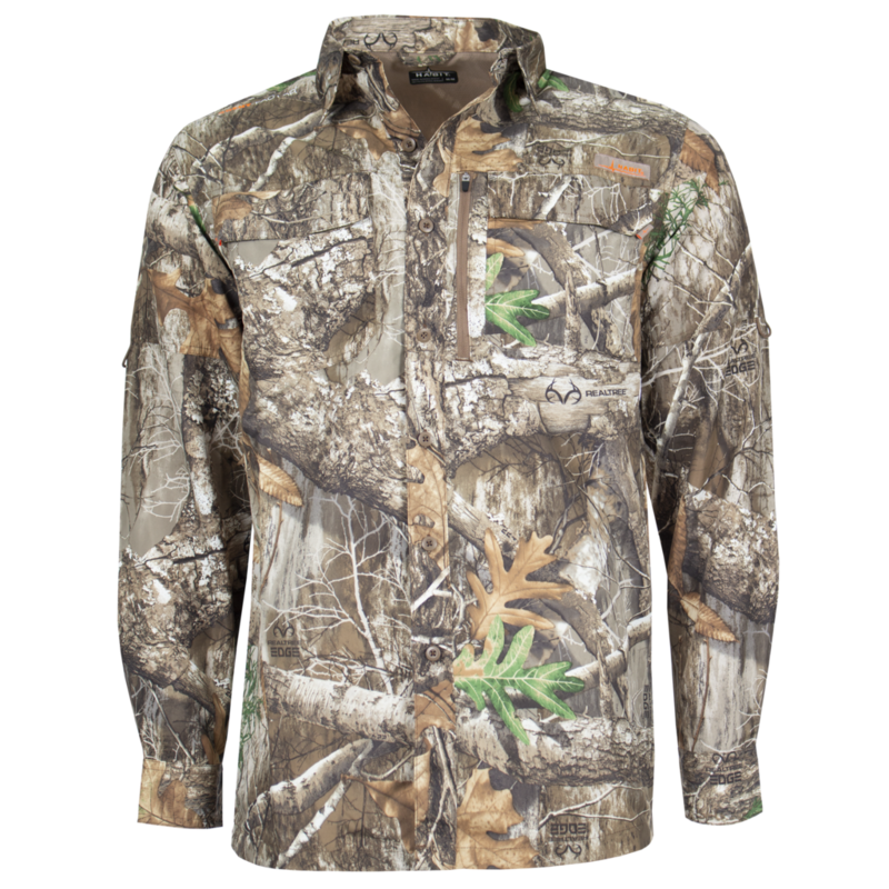 Mens Long Sleeve River Shirt Realtree Edge