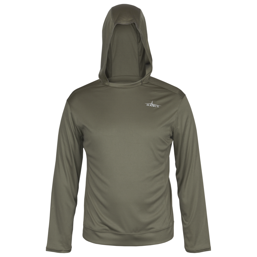Mens Hooded Performance Shirt Green
