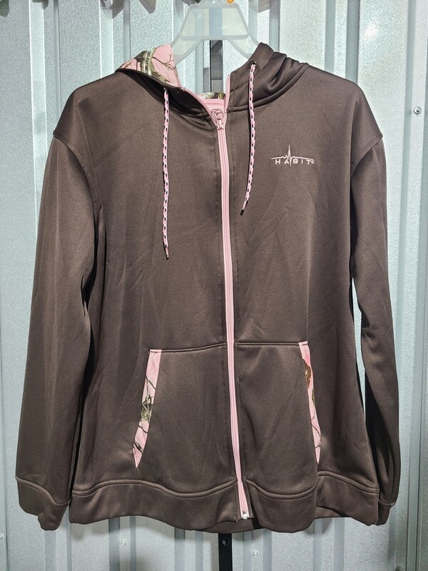 Womens Brown Zip Up