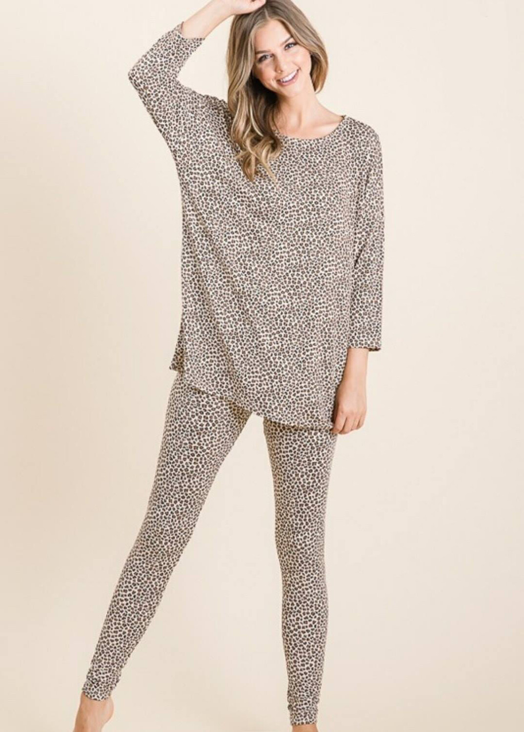 Cheetah Pajama Set