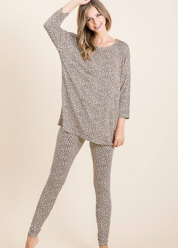 Cheetah Pajama Set