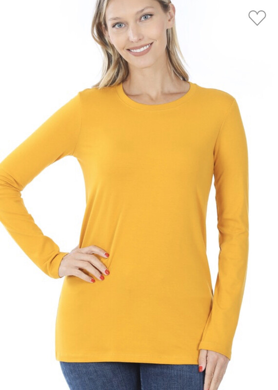 Mustard Long Sleeve Top