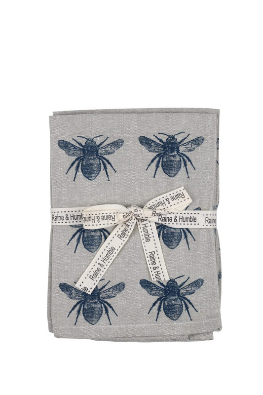 Honey Bee Napkins Blue Set of 4