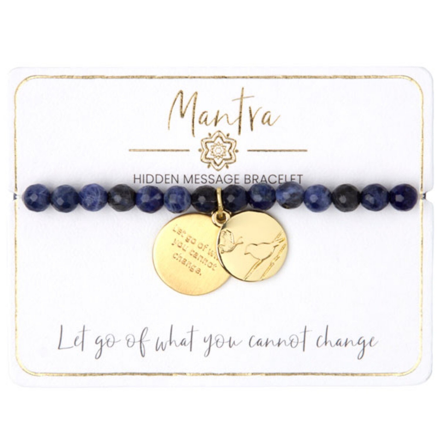 Blue Bracelet W/ Bird Charm