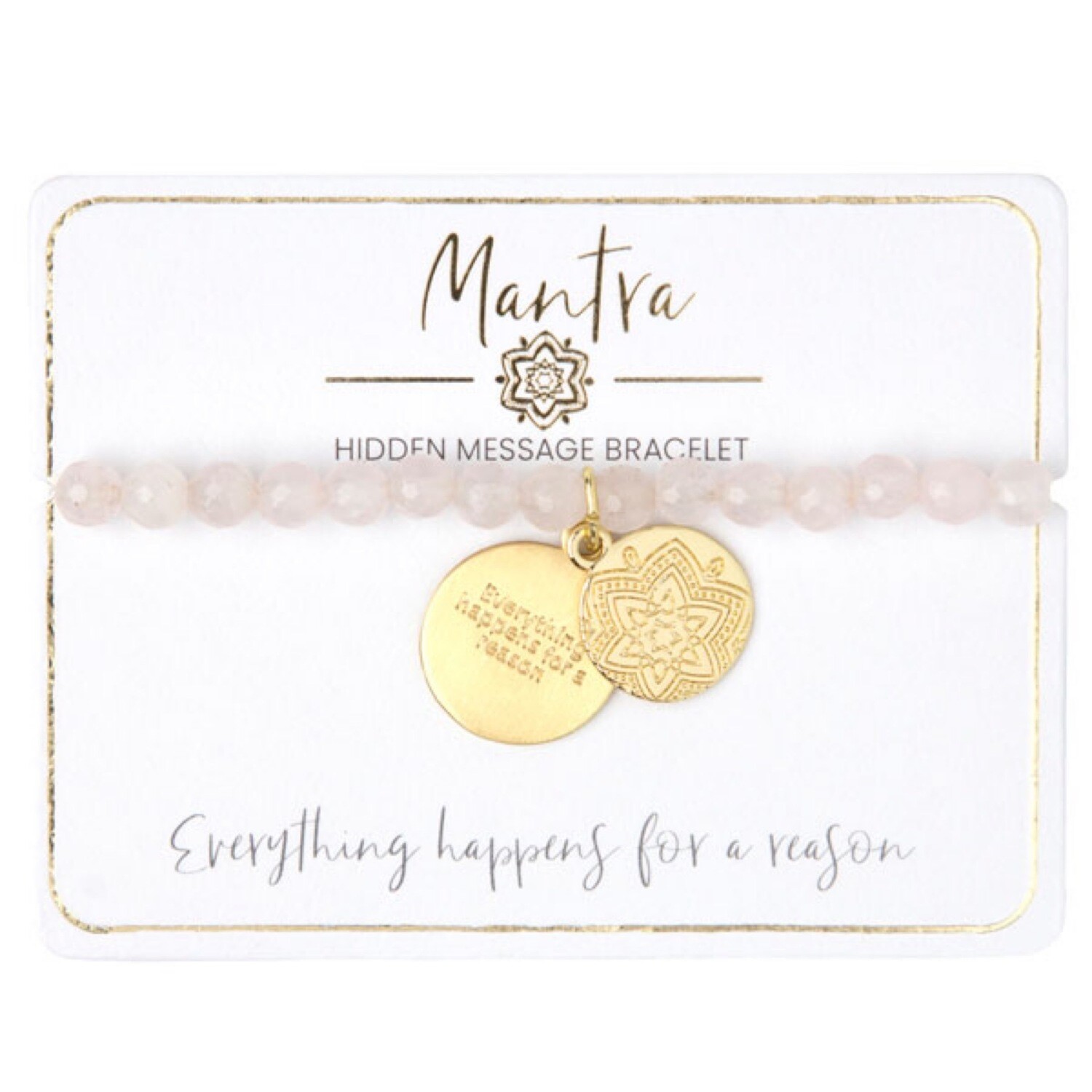 Pink Bracelet W/ Mandala Charm