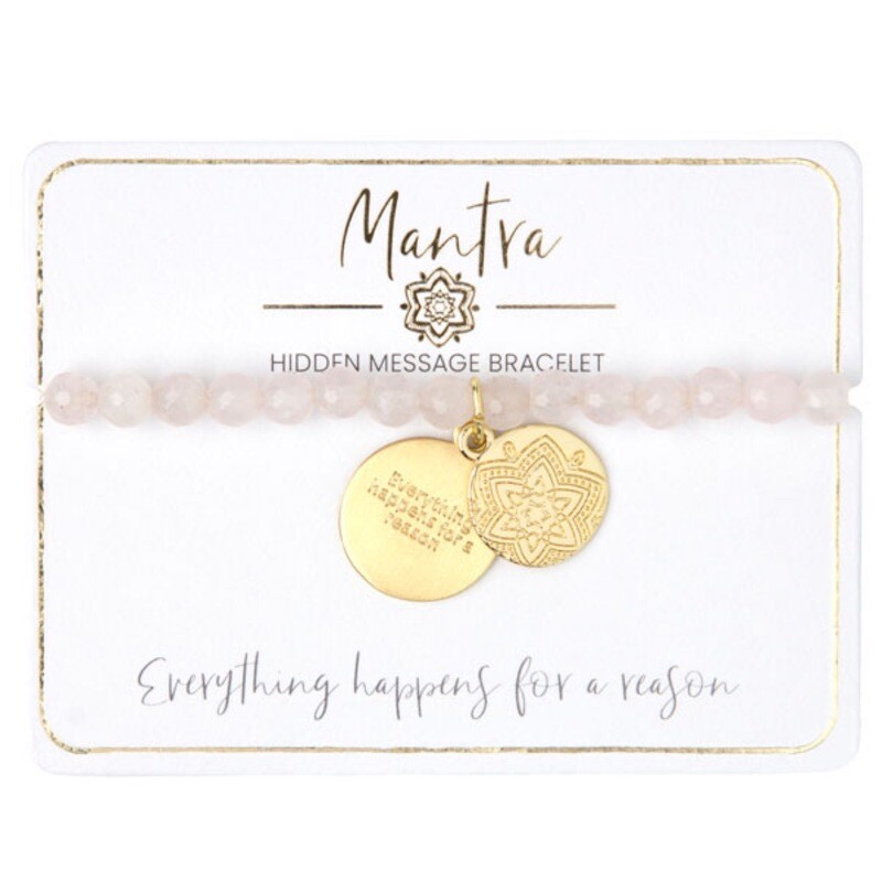Pink Bracelet W/ Mandala Charm