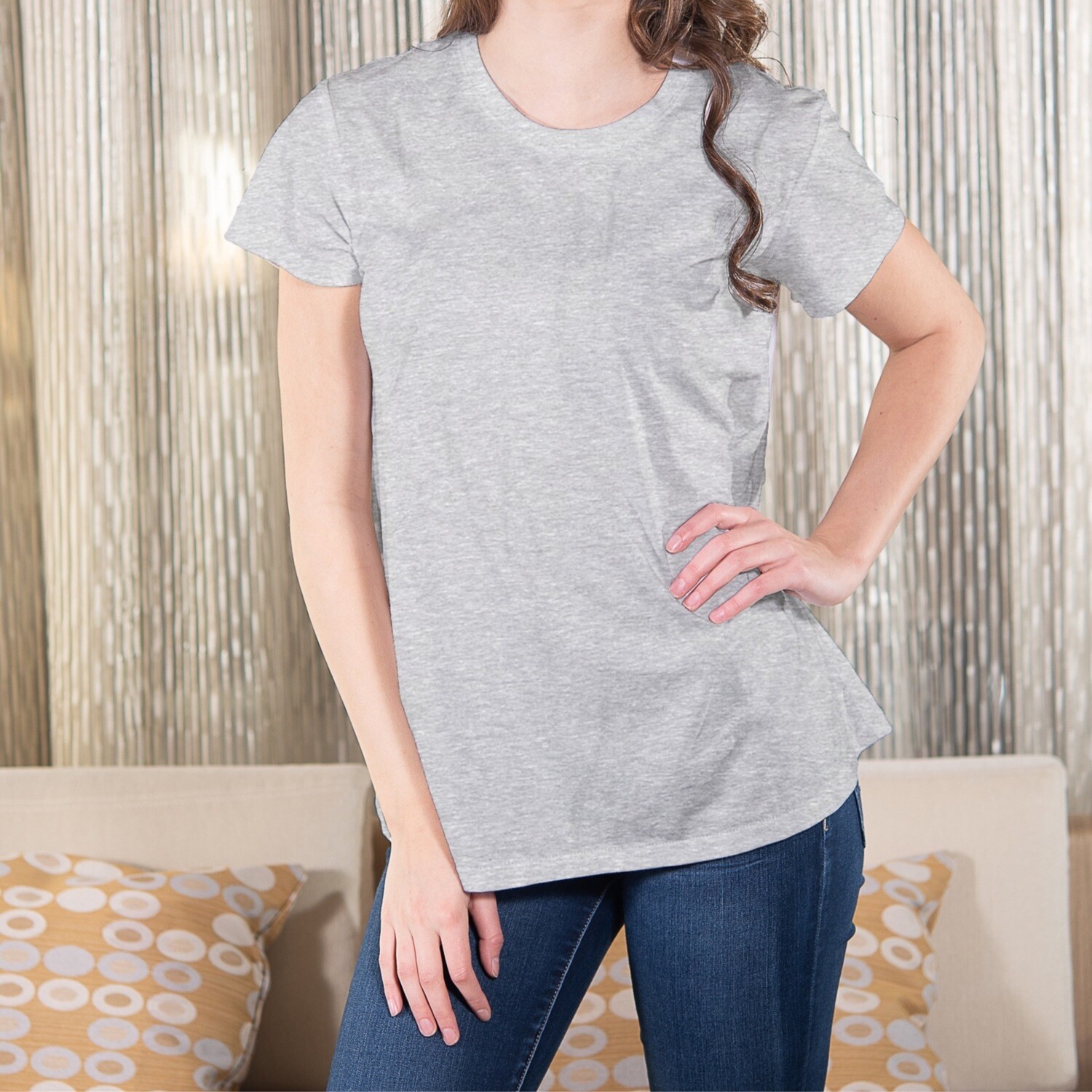 Luxe T-Shirt Heather Grey