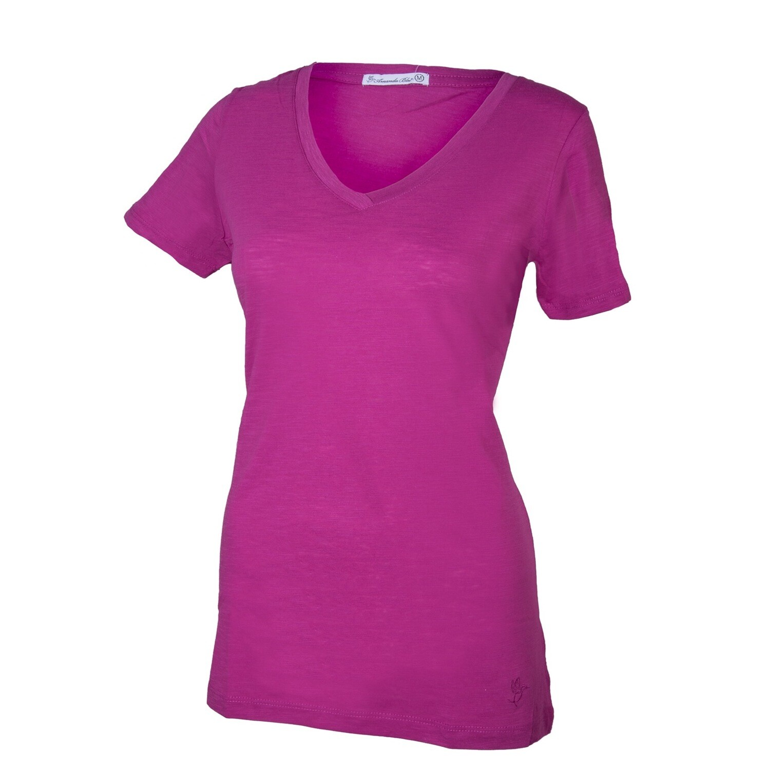 V-Neck T-Shirt Rose Violet