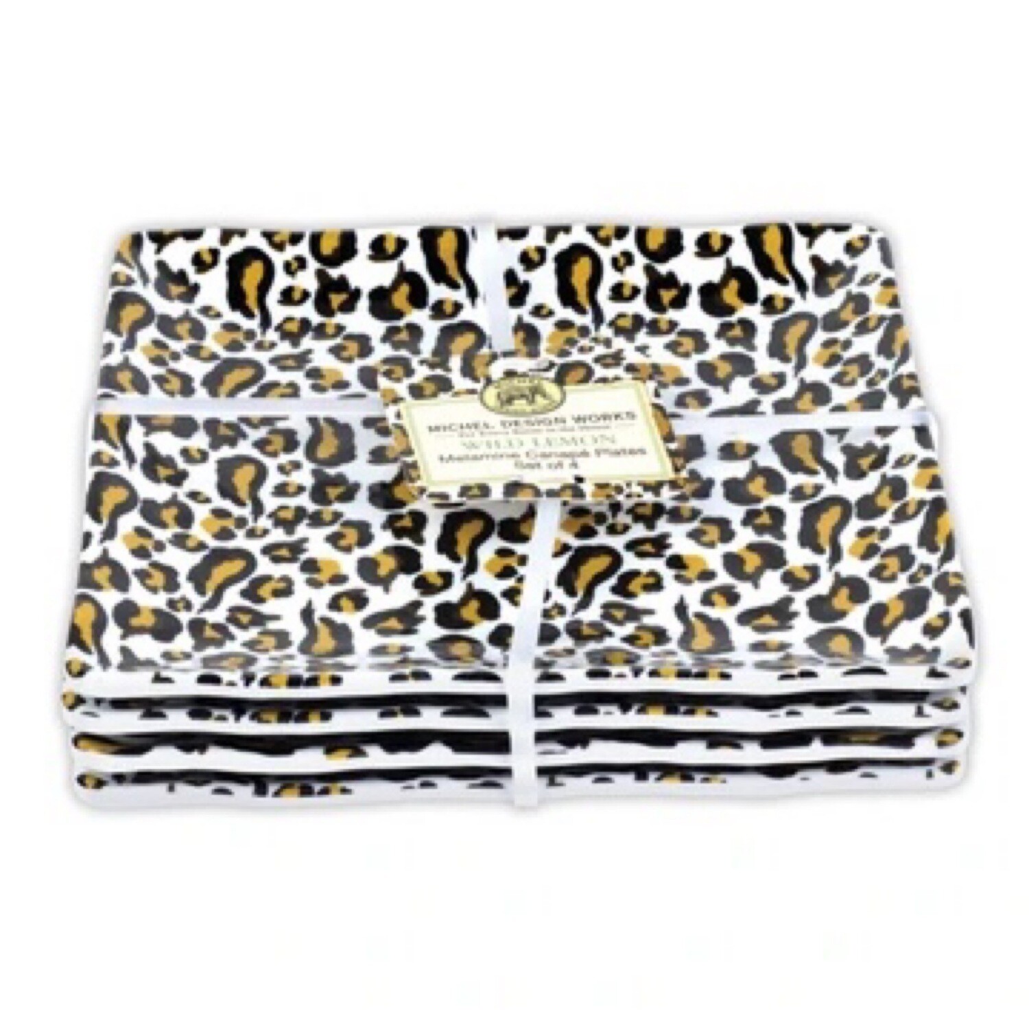Wild Lemon Melamine Canapé Plates Set of 4