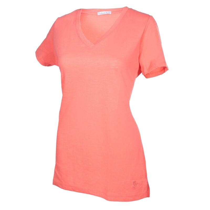 V-Neck T-Shirt Persimmon