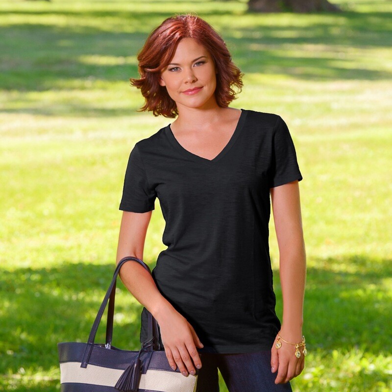 V-Neck T-Shirt Black