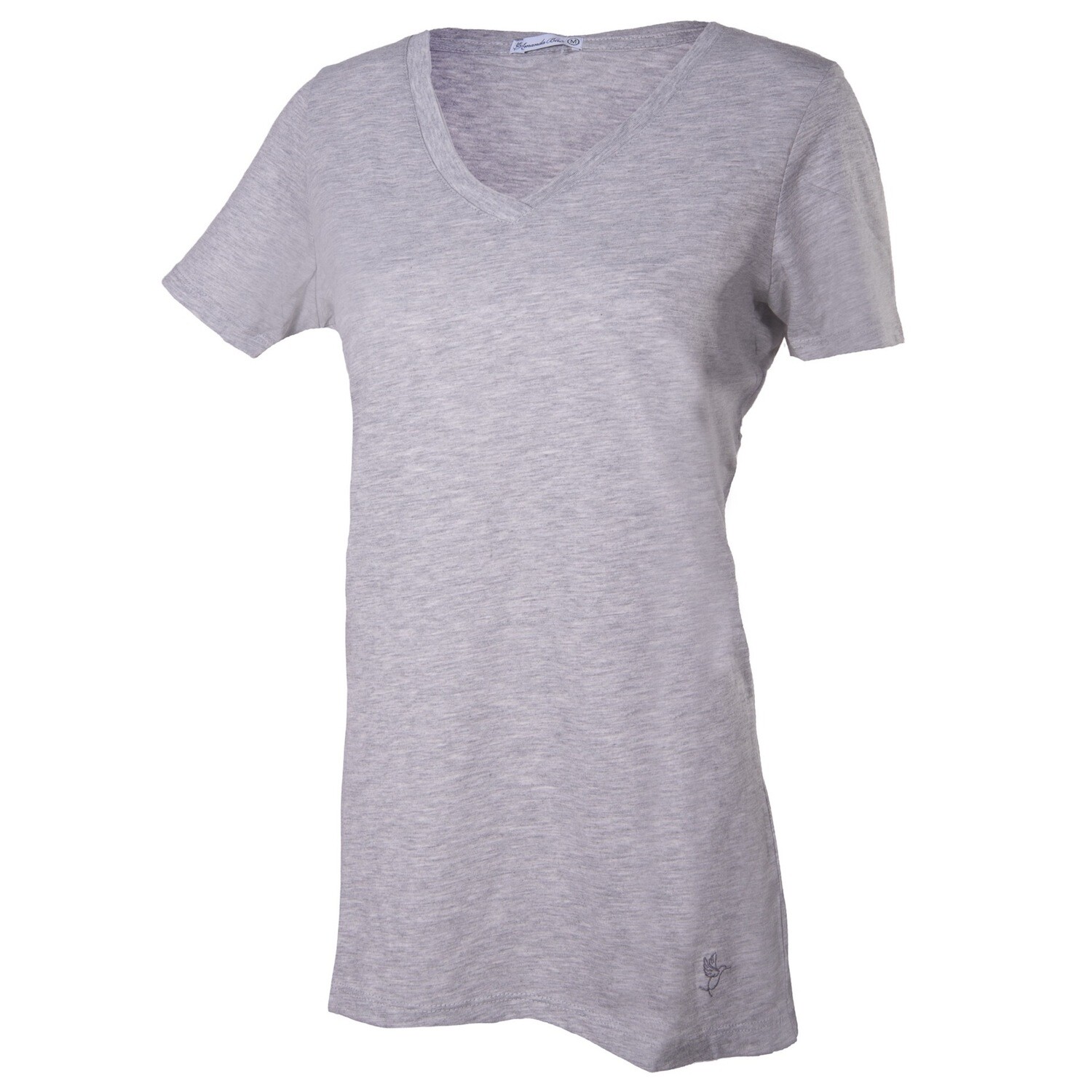 V-Neck T-Shirt Heather Grey