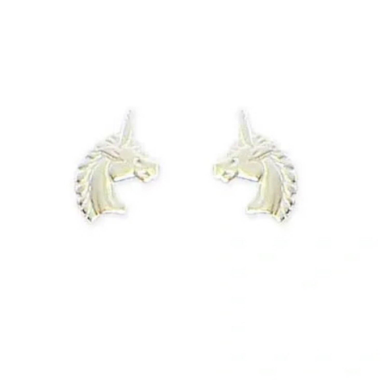Sterling Silver Unicorn Stud