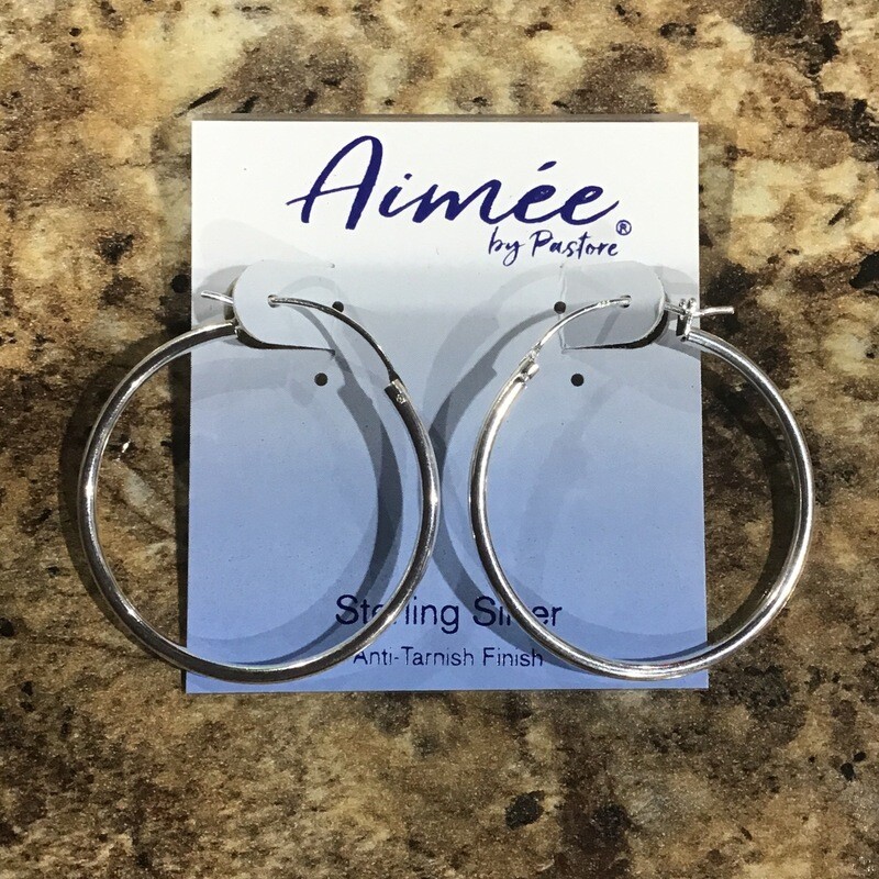 Sterling Silver Hoop 2x35mm