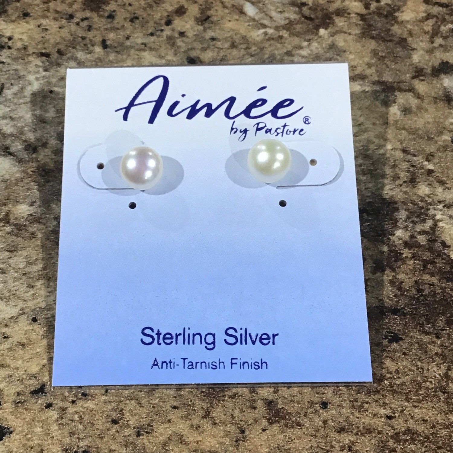 Sterling Silver Pearl Stud 7mm