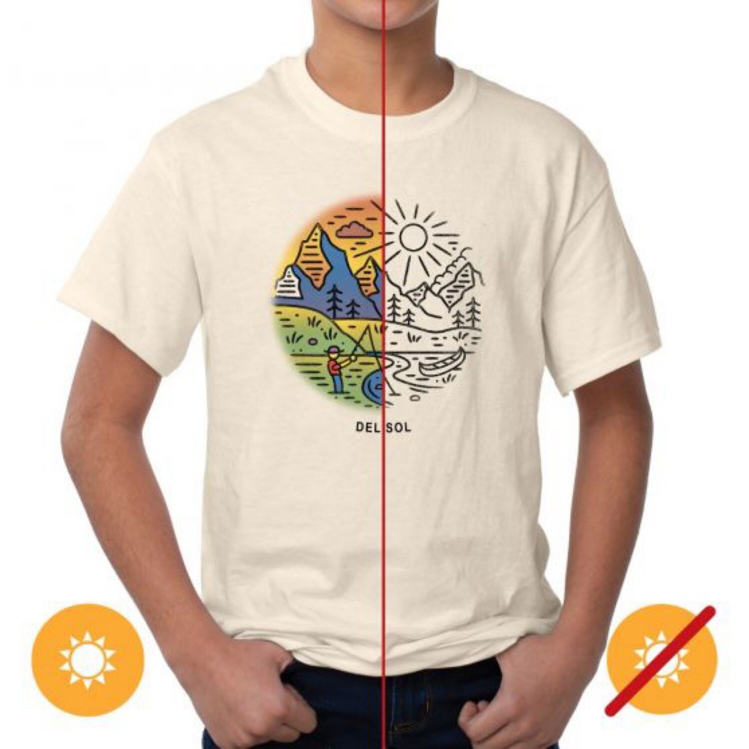 Fishing Scene Color Changing Top