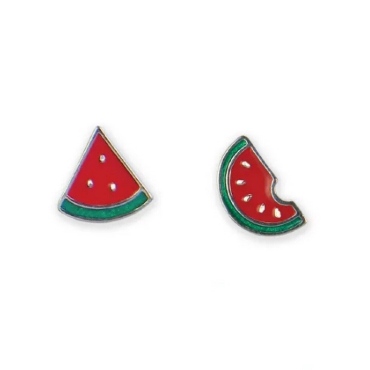Sterling Silver Watermelon Stud