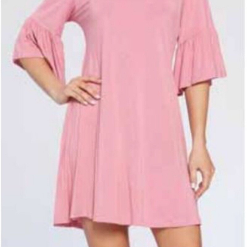 Rose Eve Bell-Sleeved Dress