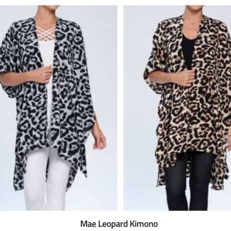 Mae Leopard Kimono